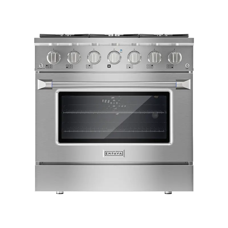 Empava 36Gr08 36-Inch Slide-In Single-Oven Gas Range – Pro-Style 1