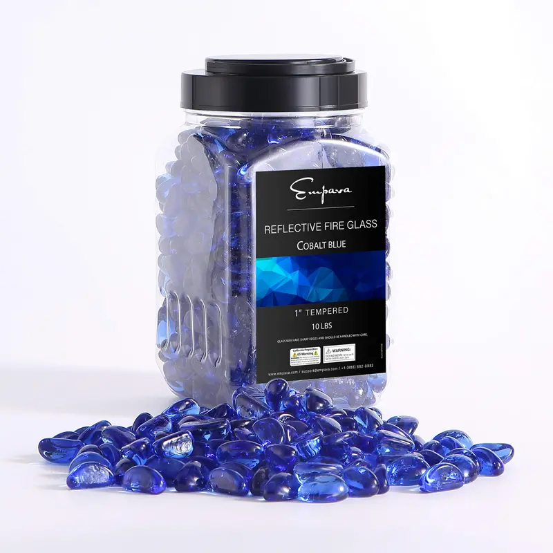 Empava Fire Glass Cashews – Premium Tempered Glass For Gas Fireplaces & Pits 1