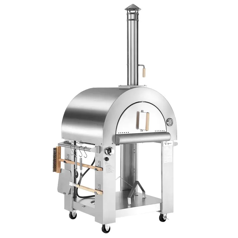 Empava Pg03 Outdoor Dual-Fuel Pizza Oven – Wood & Gas Compatible 1