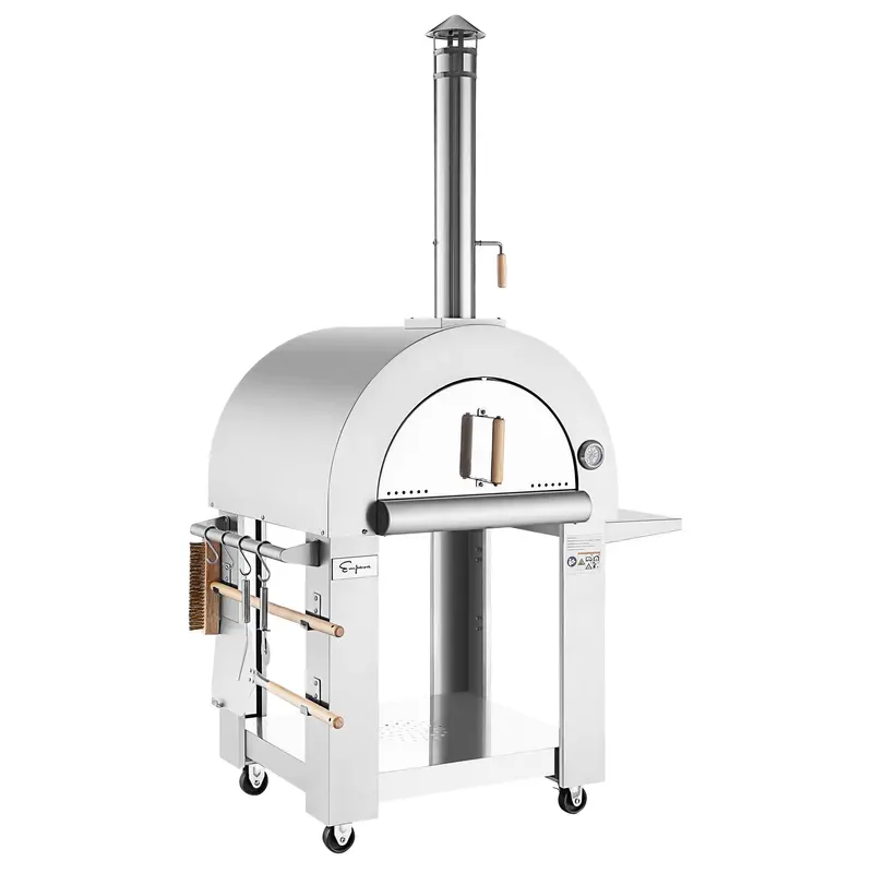 Empava Pg05 Outdoor Wood-Fired Pizza Oven – Includes Foldable Side Table 1