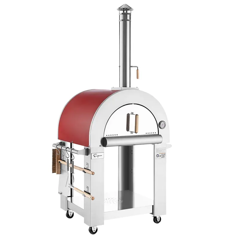 Empava Pg06 Outdoor Wood-Fired Pizza Oven – Freestanding Brick Style 1