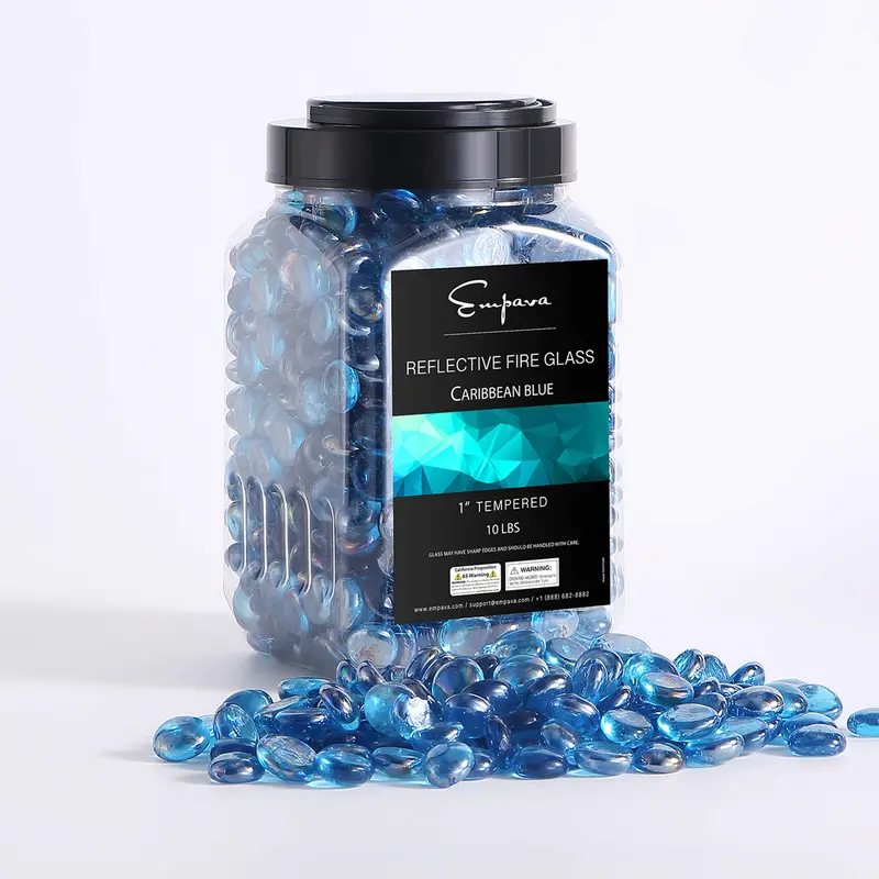 Empava Sparkling Fire Glass Beads – Durable Tempered Glass For Indoor/Outdoor Use 1