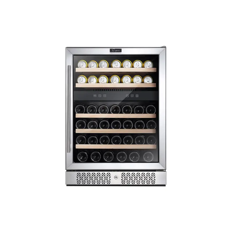 Empava Wc04D 24-Inch Dual-Zone Wine & Beverage Cooler – Compact Fridge With Separate Cooling Zones 1
