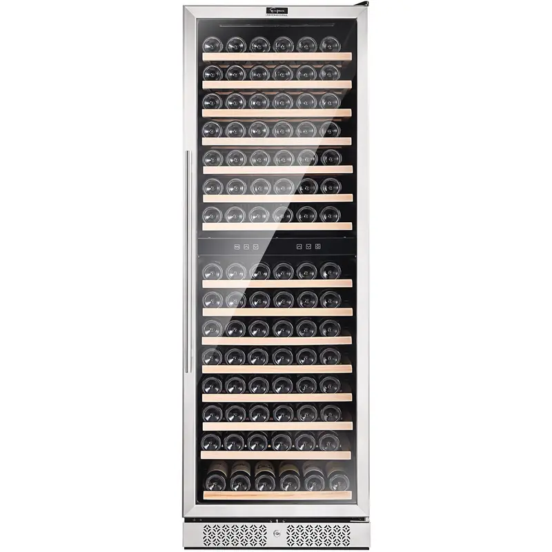 Empava Wc08D Dual-Zone Tall Wine Cooler – 70-Inch Built-In Wine Fridge With Separate Temperature Zones 1
