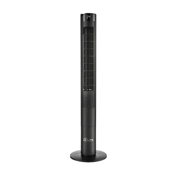 Etf-3810 Tower Fan – 46-Inch Black Oscillating Floor Fan With 1-Year Warranty 1
