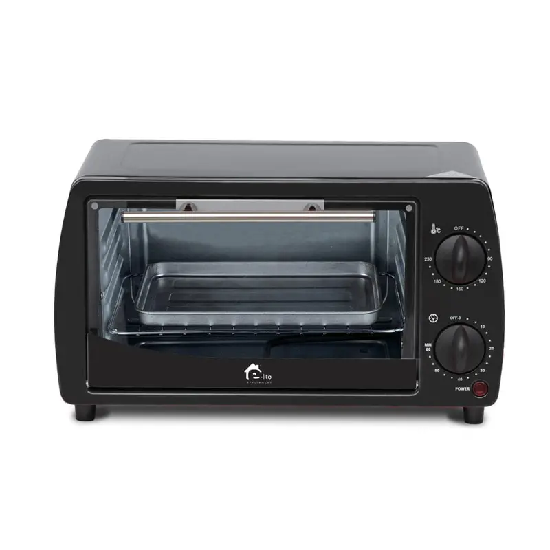 Eto-12L Compact Toaster Oven – 12-Liter Black Baking & Toasting Appliance, 2-Year Warranty 1