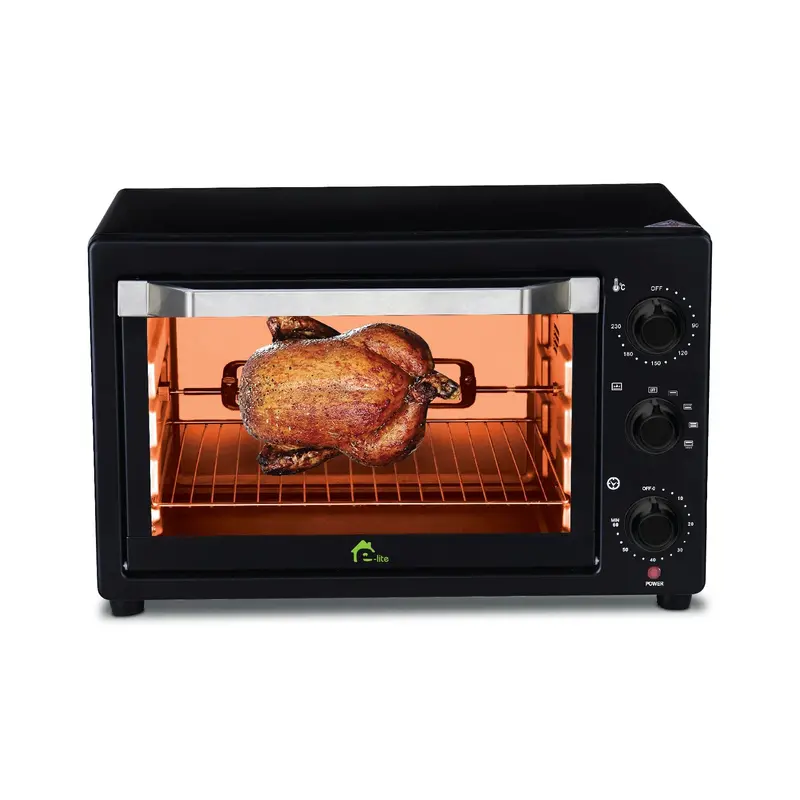 Eto-221R Space-Saving Toaster Oven – 22-Liter Black Countertop Oven, 2-Year Warranty 1