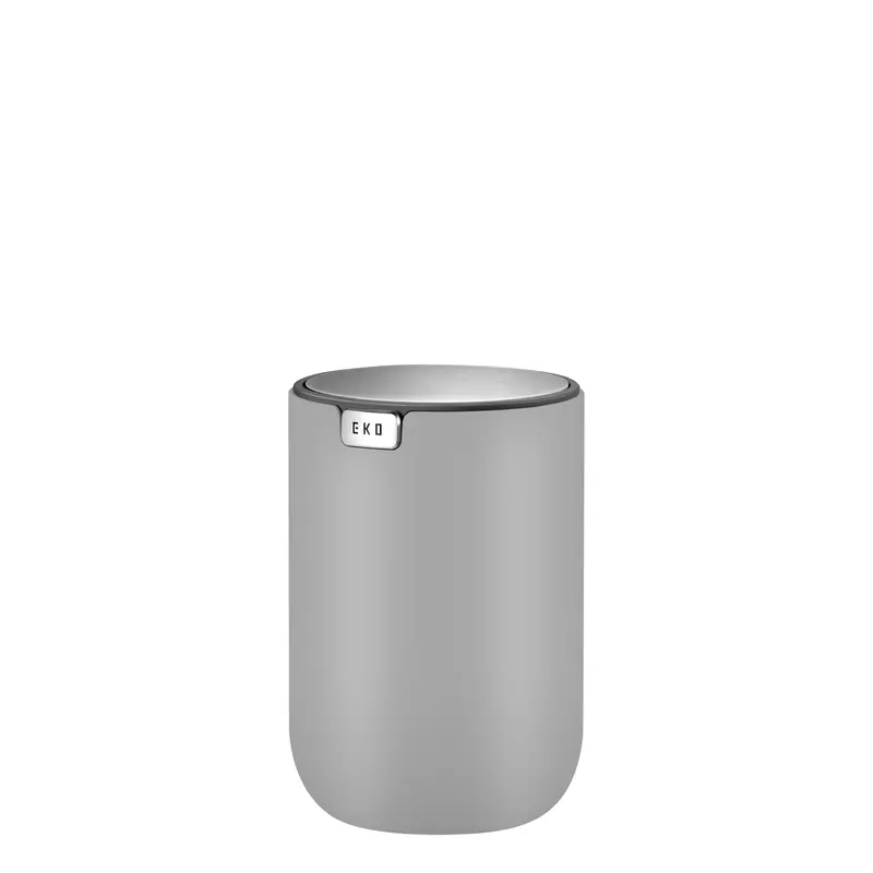 Fandy Compact Swing-Top Waste Bin – Gray, 1.5L (0.4 Gal) 1