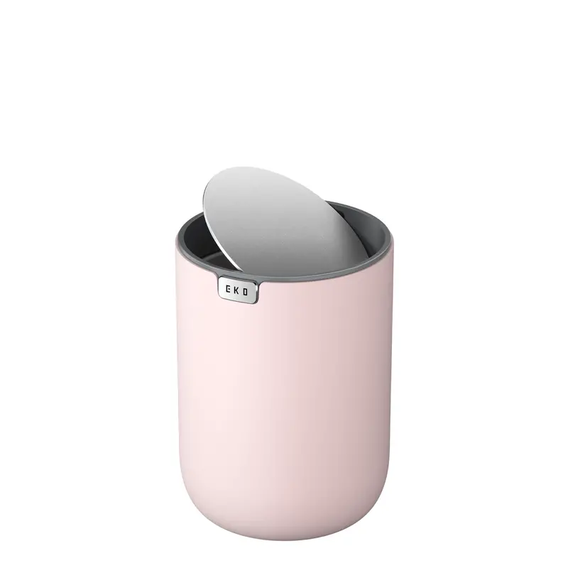 Fandy Swing-Top Table Bin – Pink, 2.2L (0.58 Gal) 1