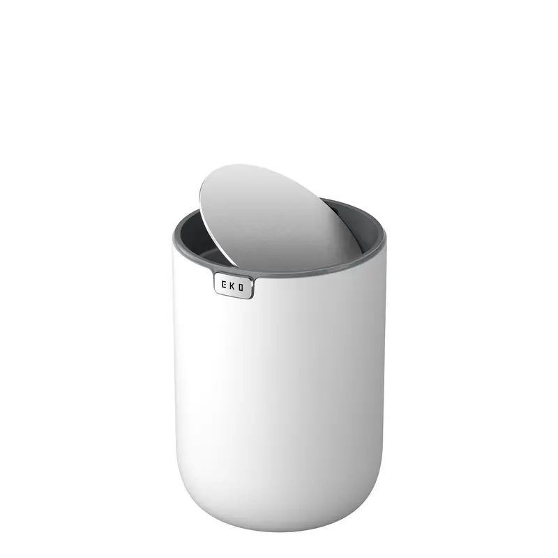 Fandy Swing-Top Table Bin – White, 2.2L (0.58 Gal) 1