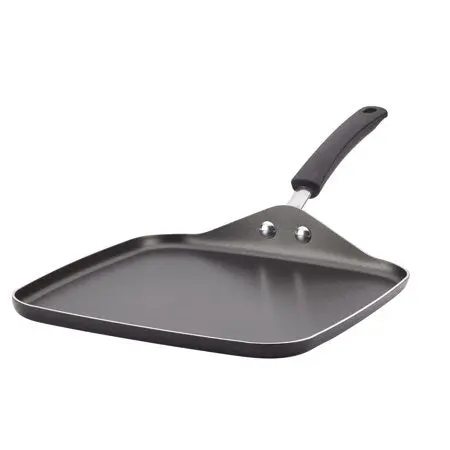 Farberware 11-Inch Nonstick Aluminum Square Griddle – Easy-Clean Black Design 1