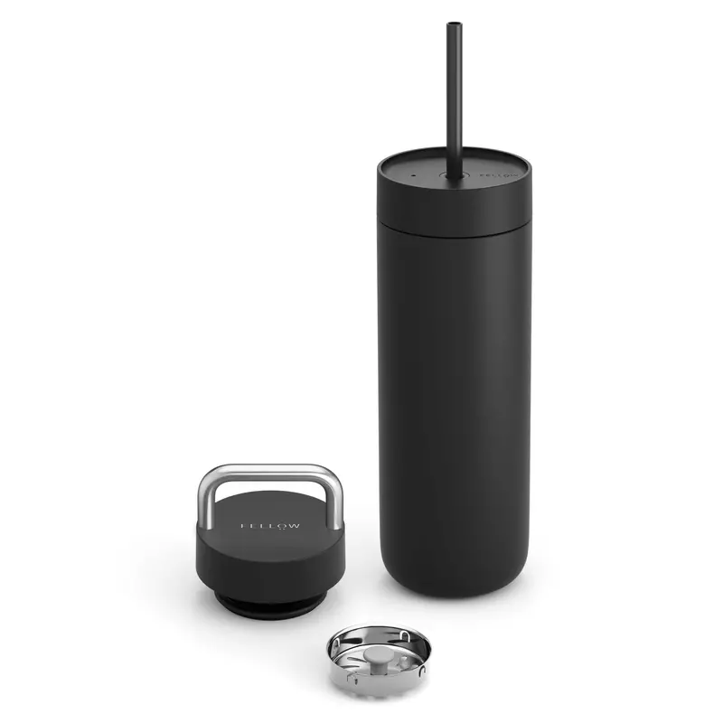 Fellow Carter Travel Mug – 2-In-1 Lid, Matte Black 1