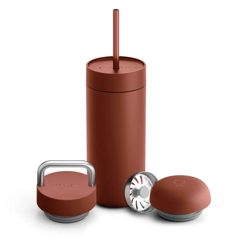 Fellow Carter Travel Mug – 3-In-1 Lid, Sienna Finish 1