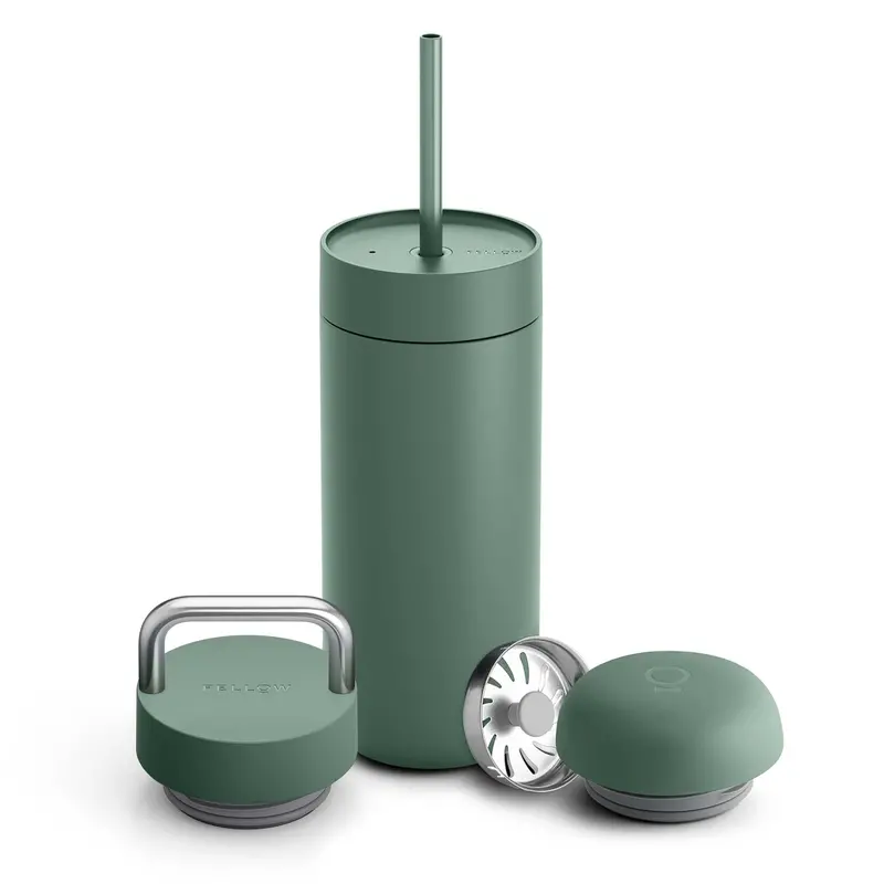 Fellow Carter Travel Mug – 3-In-1 Lid, Smoke Green 1