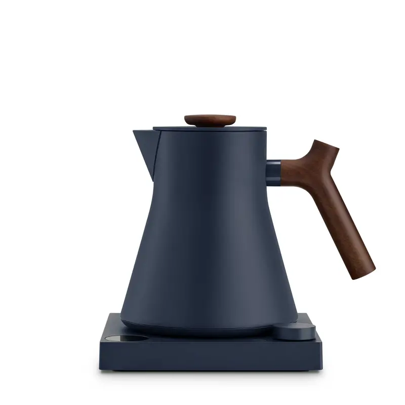 Fellow Corvo Ekg Pro Electric Kettle – Stone Blue With Walnut Accents 1