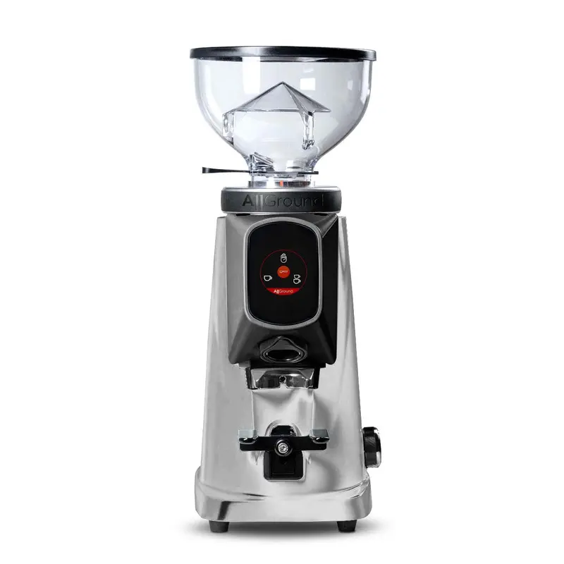 Fiorenzato Allground Home Espresso Grinder – Bright Silver Finish 1