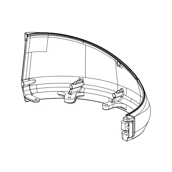 Fiorenzato F6 Right-Side Base Skirt Assembly 1
