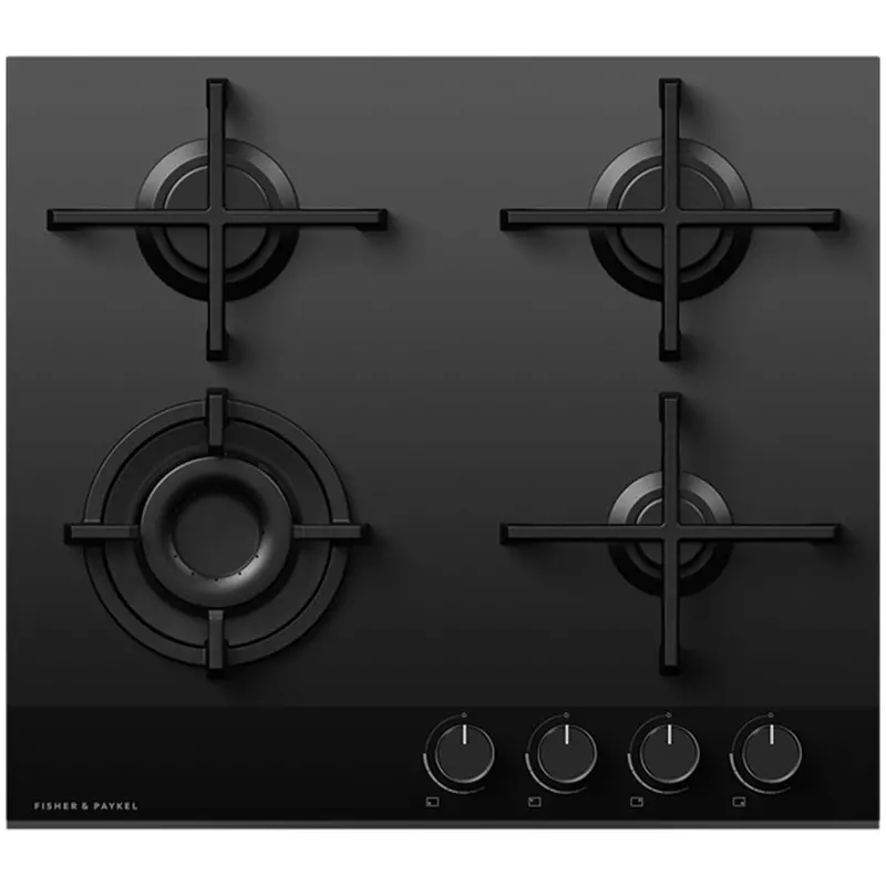 Fisher & Paykel Cg604Dlpgb4 Series 9 60Cm Four-Burner Gas Cooktop – Black Glass 1
