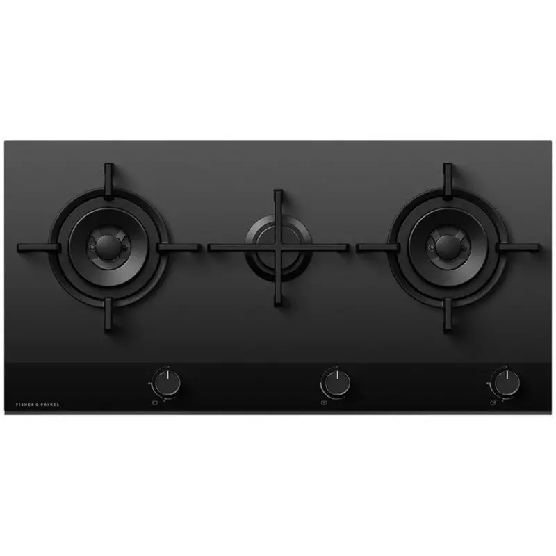 Fisher & Paykel Cg903Dlpgb4 Series 9 90Cm Triple-Burner Gas Cooktop – Black Glass 1