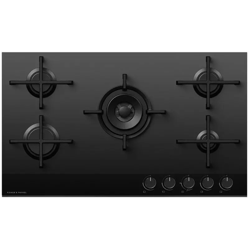 Fisher & Paykel Cg905Dlpgb4 Series 9 90Cm Five-Burner Gas Cooktop – Black Glass 1