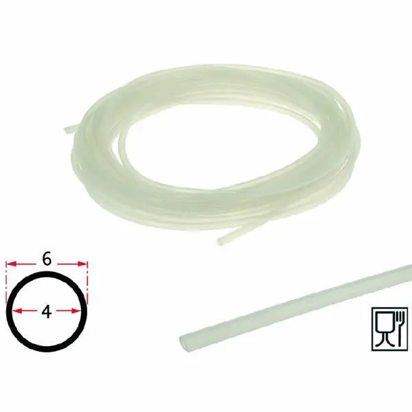 Flexible Silicone Tubing – 4 Mm Id × 6 Mm Od, 1 Meter Length 1