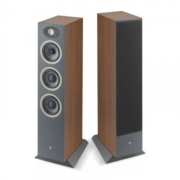 Focal Theva N2 Compact Floor-Standing Speakers (Pair) – Dark Wood Finish 1