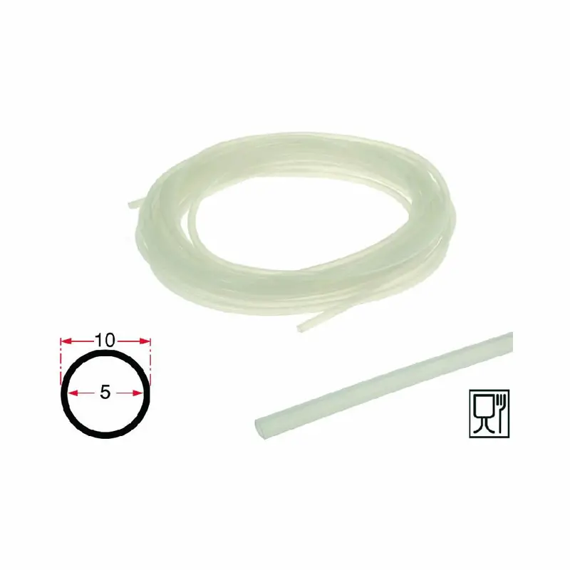Food-Grade Silicone Tubing (5 Mm Id × 10 Mm Od, 1 Meter Length) 1