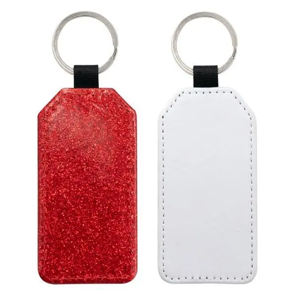 Glitter Leather Keychain 1