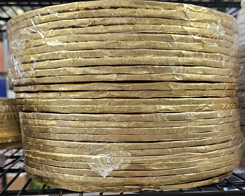 Gold 10-Inch Thin (6Mm) Round Cake Drum Board 1