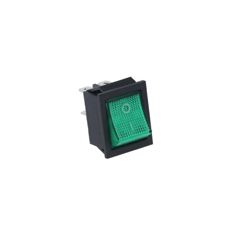Green Two-Pole Rocker Switch – On/Off Toggle With No Illumination 1