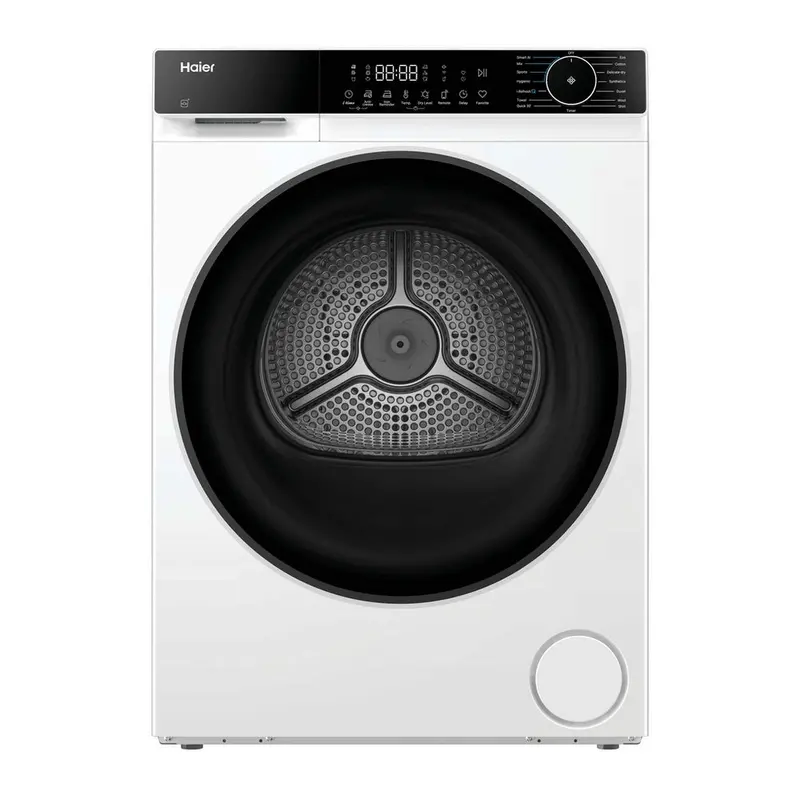 Haier Hd80-D357U1 8Kg Freestanding Heat Pump Dryer – White, Energy Class D 1
