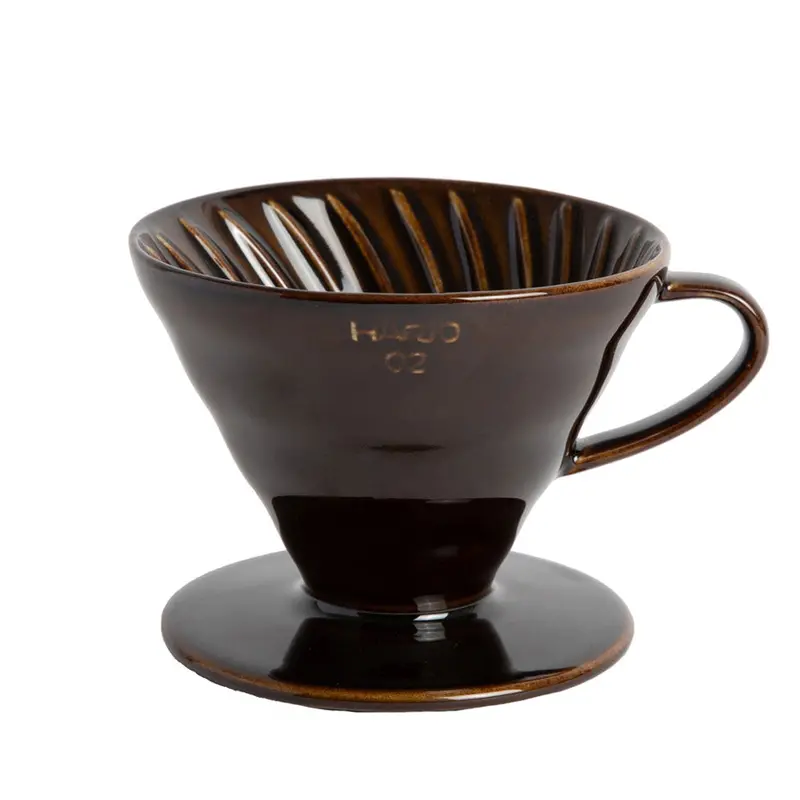 Hario V60 Ceramic Coffee Dripper Size 02 – Saddle Finish 1