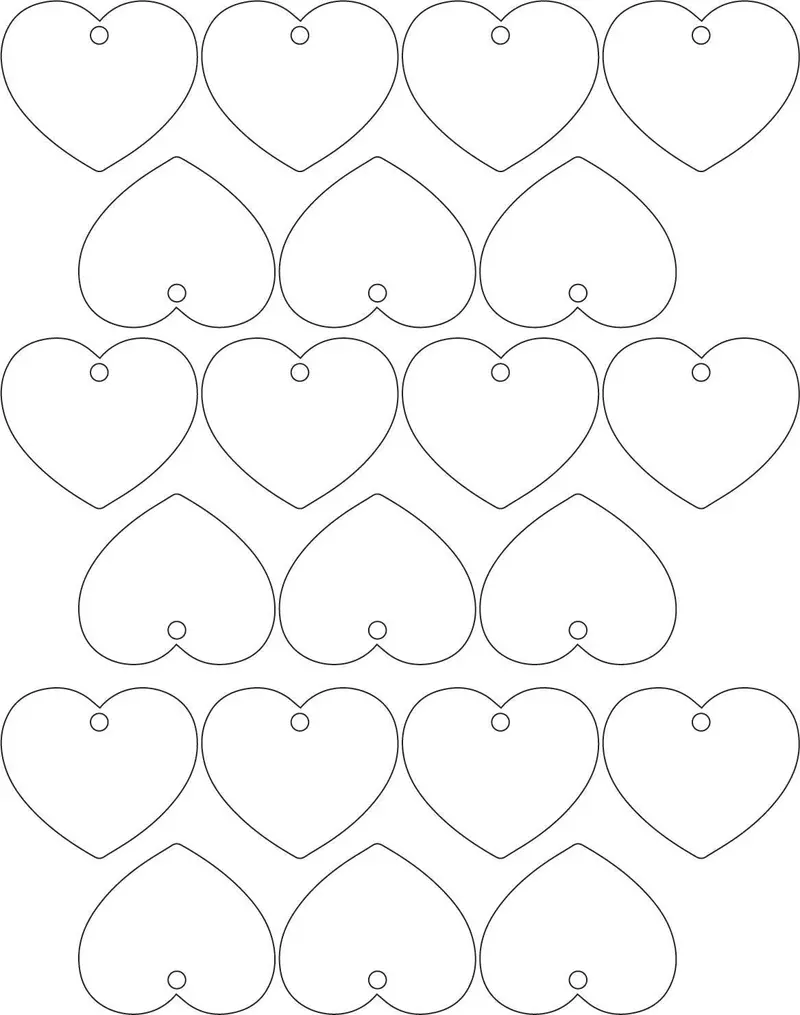 Heart Pendant Template S1302 1