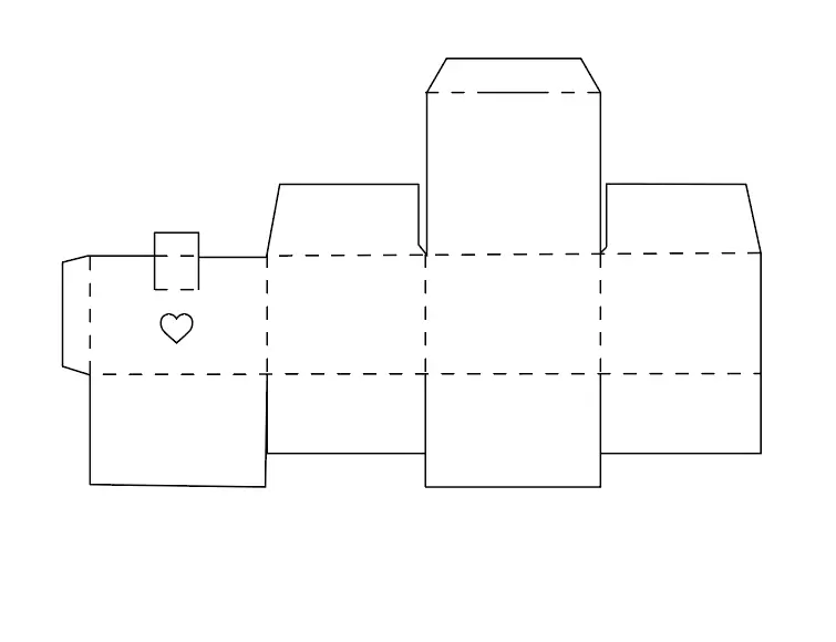 Heart-Shaped Gift Box Template – S11 E1 1