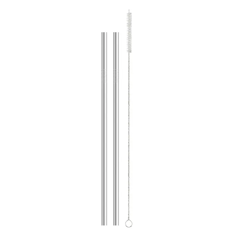 Hic Stainless Steel Tumbler Straws – Reusable, Rust-Resistant (2-Pack) 1