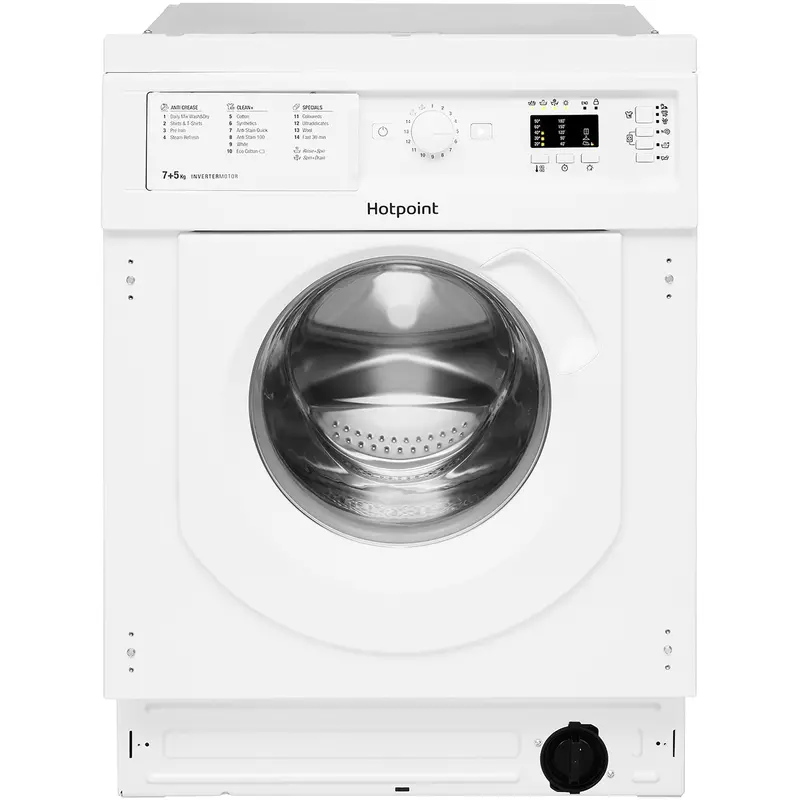 Hotpoint Biwdhg75148Ukn Integrated Washer-Dryer – White, 7+5Kg, 1400Rpm 1