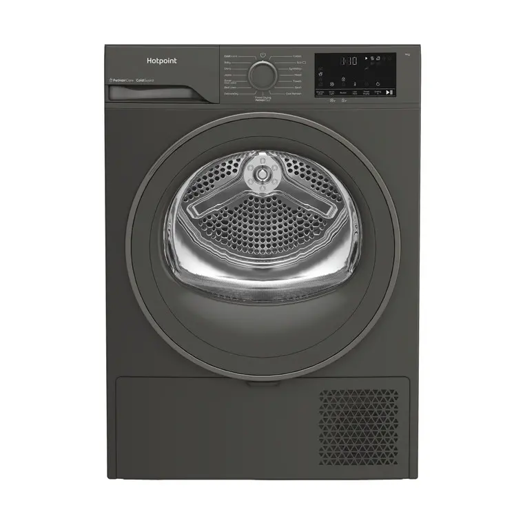 Hotpoint Chd93Mgguk 9Kg Heat Pump Tumble Dryer – Pethaircare Technology, Dark Grey Finish 1