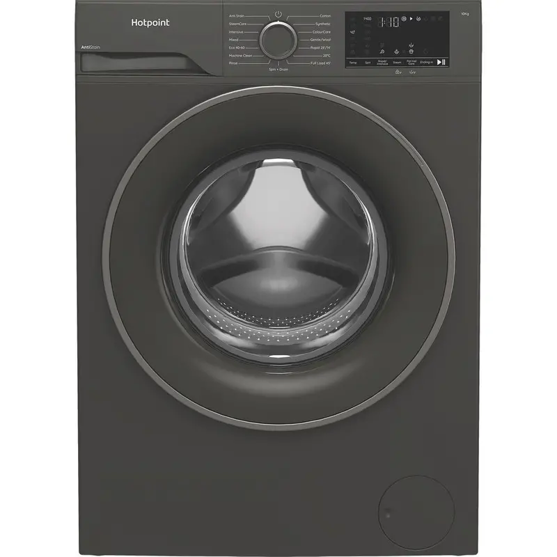 Hotpoint H101Gantistainuk Washing Machine – 10 Kg, 1400 Rpm, Freestanding, Graphite Grey 1