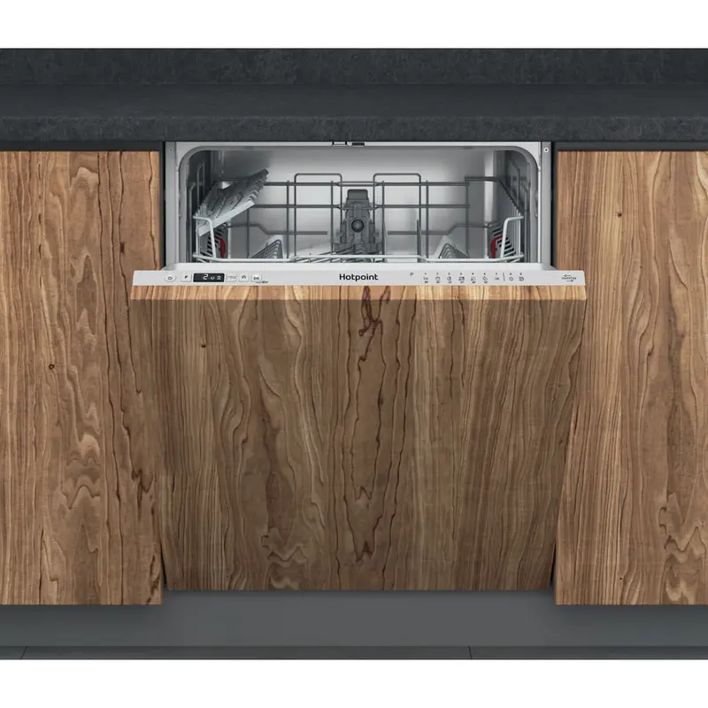 Hotpoint H2I Hd526 Uk Integrated Dishwasher – 14-Place Settings, Rapid Wash, Silver Finish 1