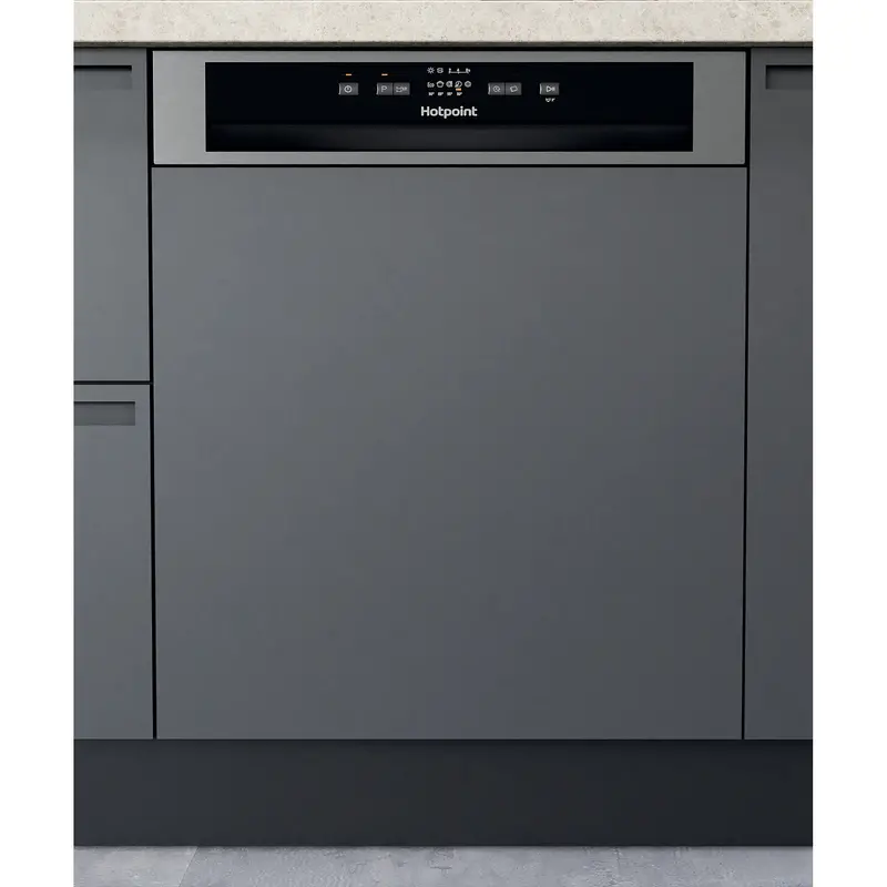 Hotpoint H3Bl626Xuk Stainless Steel Semi-Integrated Dishwasher For 14 Place Settings 1