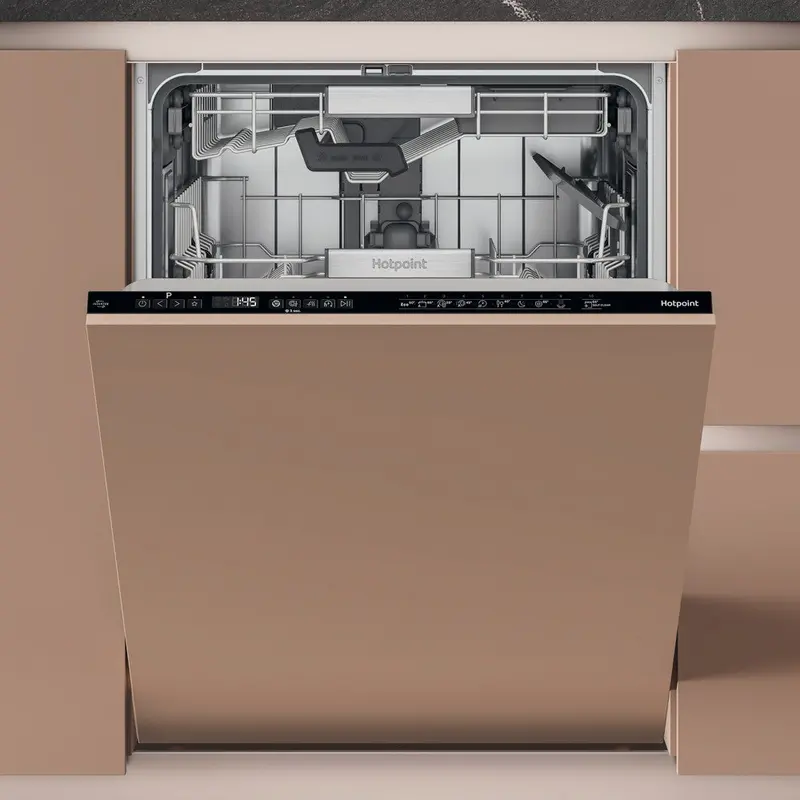 Hotpoint H8Ihp42L Integrated Dishwasher – 14-Place Settings, Black Finish 1