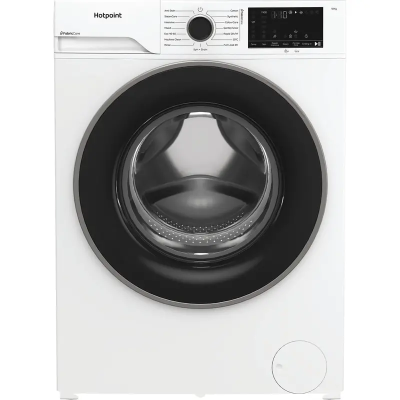 Hotpoint Hb103Careuk 10Kg Freestanding Washing Machine – 1400Rpm Spin, Pethaircare, White 1