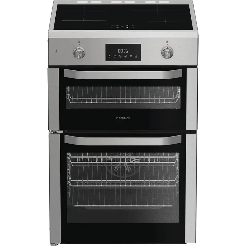 Hotpoint Hde6Idc2X 60Cm Electric Double Oven Cooker – Stainless Steel Induction Hob 1