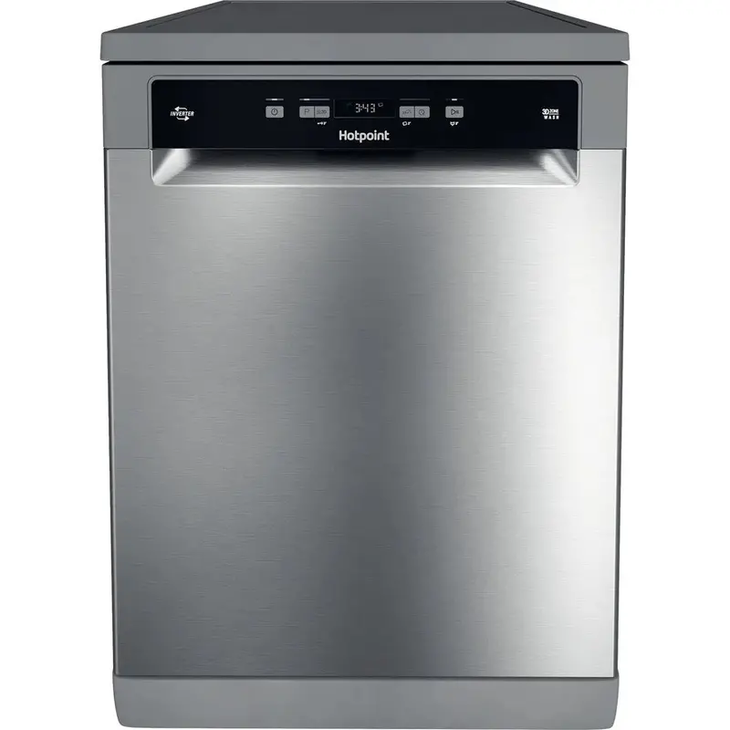 Hotpoint Hfc3C26Xcxukn Full-Size Dishwasher – Stainless Steel Finish, 14-Place Setting 1