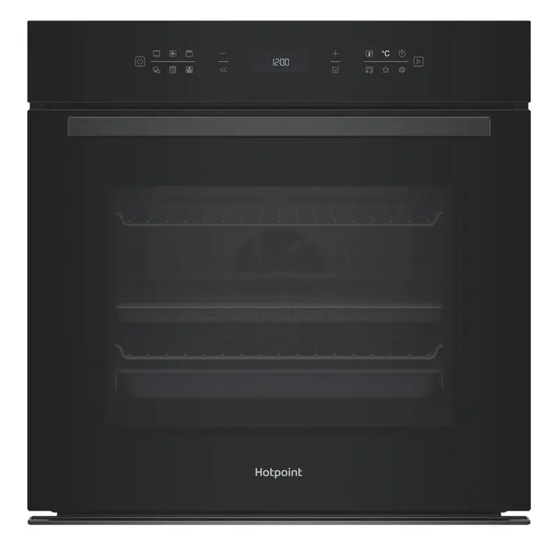 Hotpoint Hoi68Pt1Sbuk Class 6 Built-In Electric Oven With Air Fry & Dualclean – Sleek Black 1
