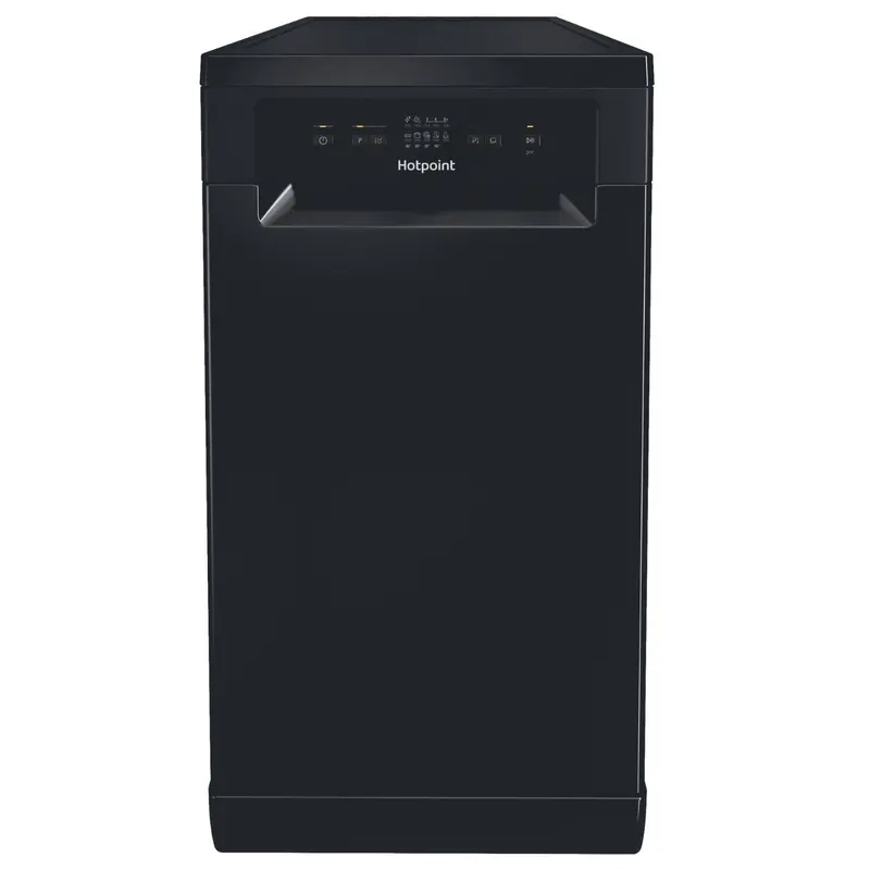 Hotpoint Hp2Fe10Cs90Buk Freestanding Slimline Black Dishwasher – 10 Place Settings 1