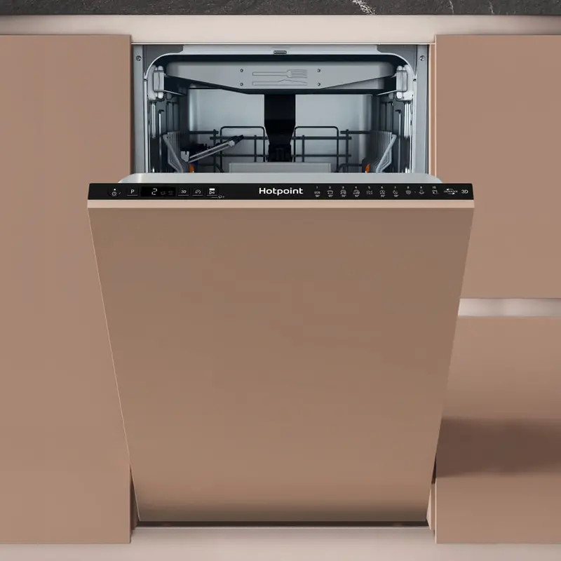 Hotpoint Hp6Ic11Bs7La0Uk Integrated Slimline Dishwasher – 3D Zone Wash, 10 Place Settings 1