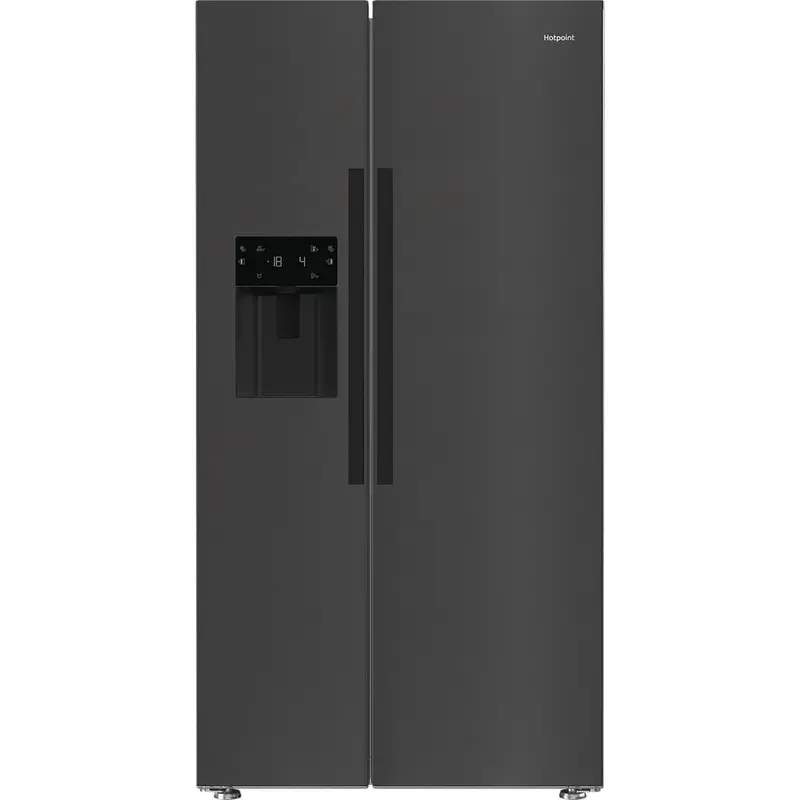 Hotpoint Hpg26574Wxbr5Uk Freestanding American Dual No Frost Fridge Freezer With Freshshield – Dark Grey 1