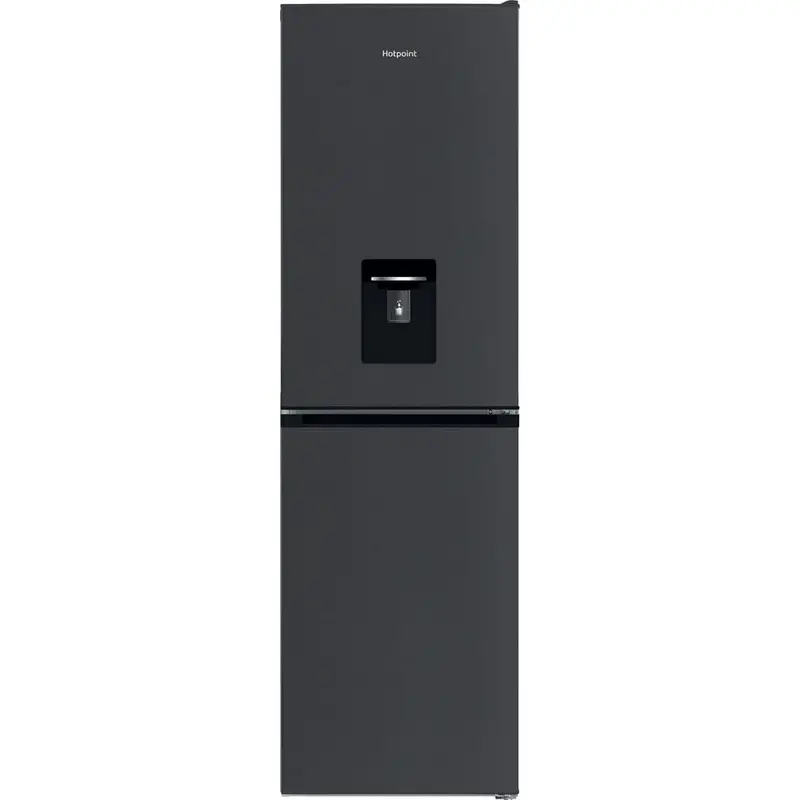 Hotpoint Hpkh1261Wxbr4Uk Freestanding 50/50 No Frost Fridge Freezer With Water Dispenser – Dark Grey 1