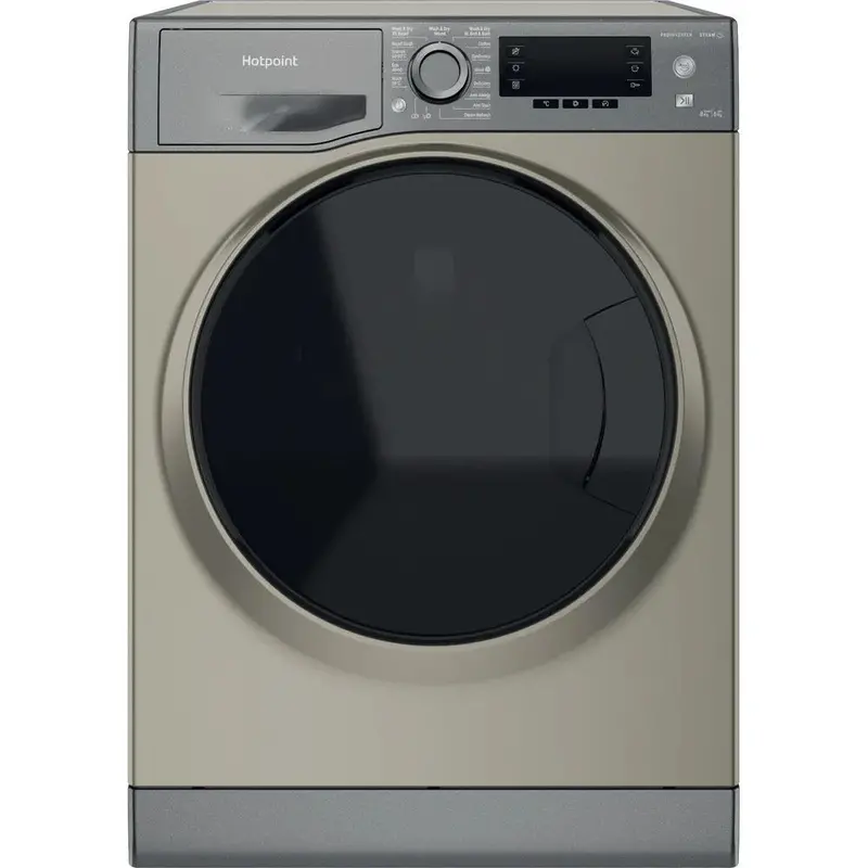 Hotpoint Ndd86448Gdauk 8Kg Freestanding Washer Dryer – 1400Rpm Activecare, Graphite 1